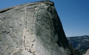 The trek up to the top of Half Dome is one of the most strenuous day hikes in Yosemite.