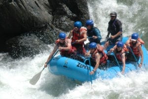 Zephyr is the leader in rafting trips on the Merced River. 